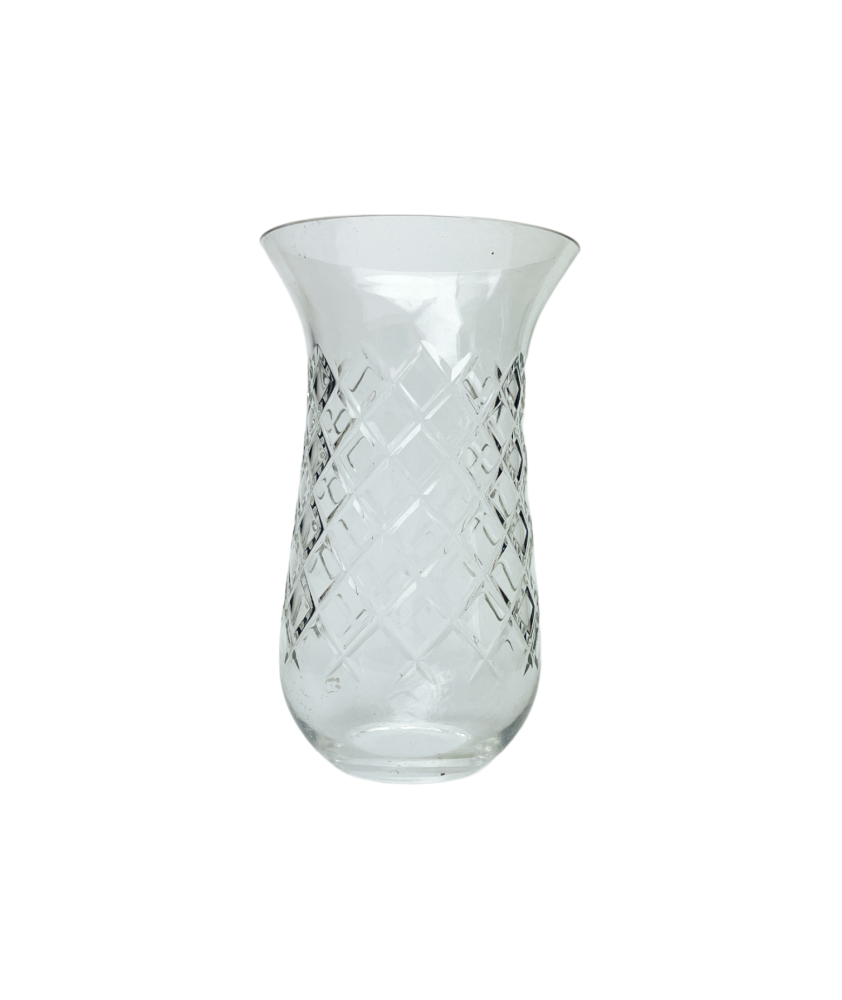Crystal Cut Hurricane Lamp Shade Adds Elegance to Any Candle or Light